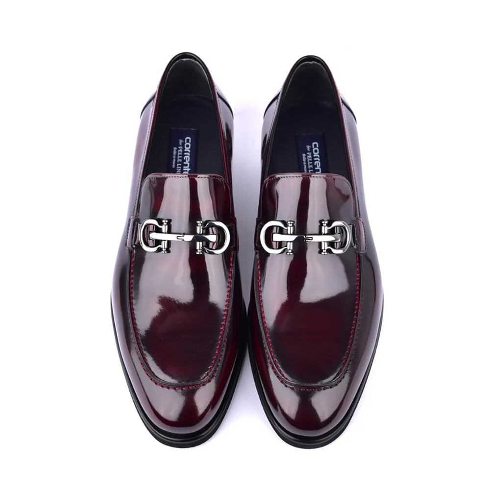 Corrente C0001205-7249 Bit Loafer Shoes Dark Burgundy
