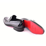 Corrente C0001103-7425 Formal Luxe Leather Loafer Black