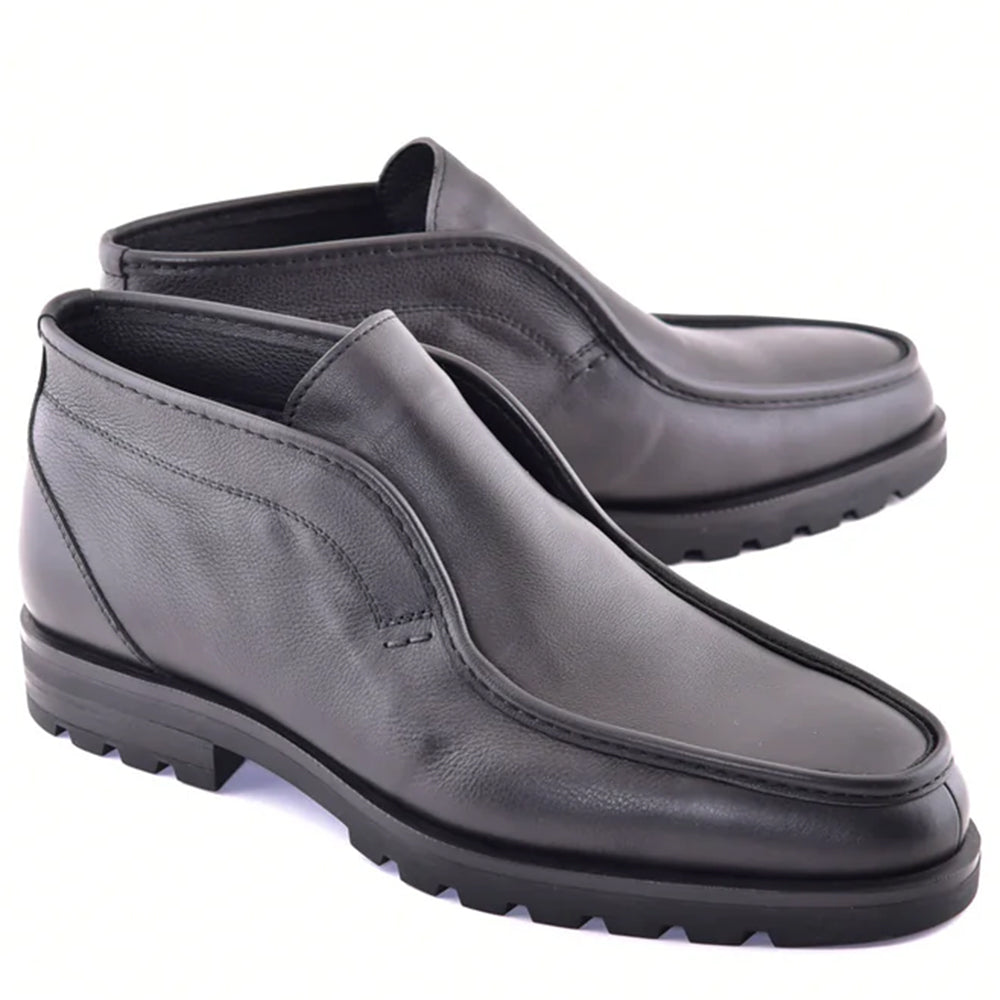 Corrente C185-7520 Shearling Chukka Boot Black