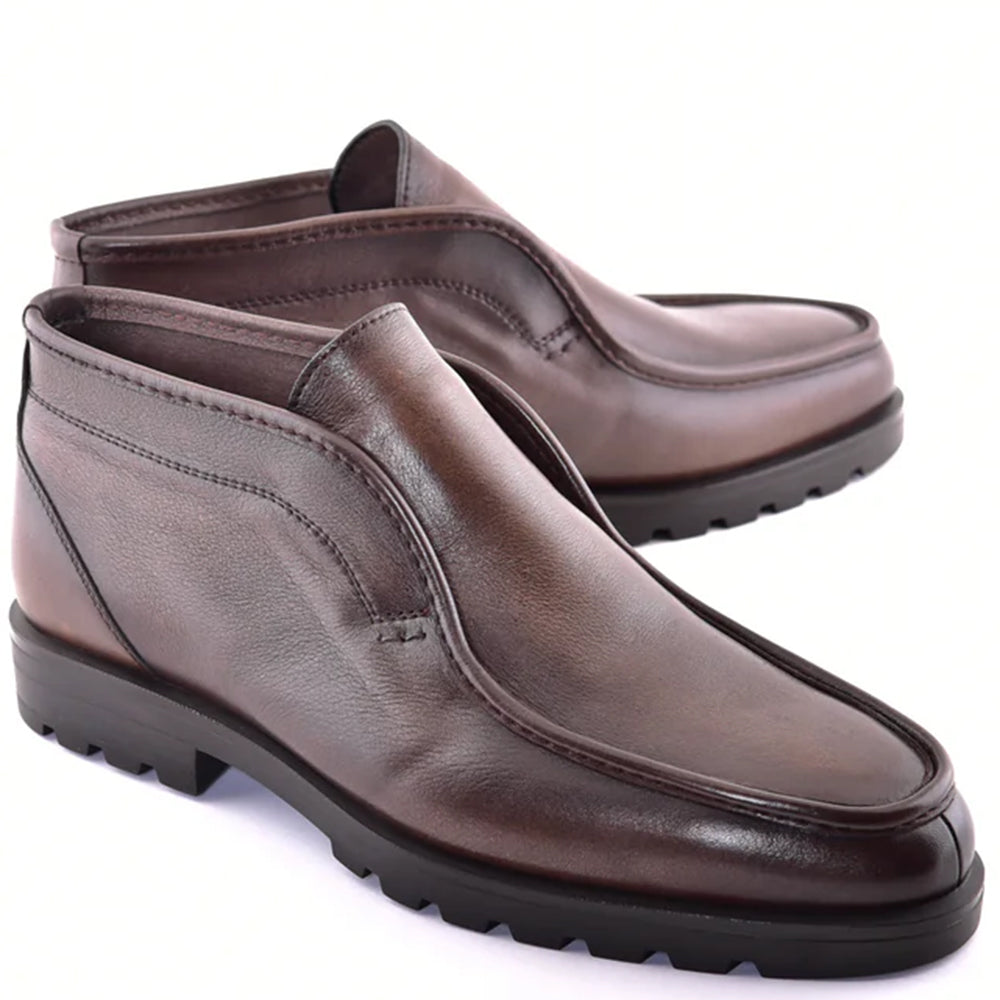 Corrente C186-7520 Shearling Chukka Boot Brown