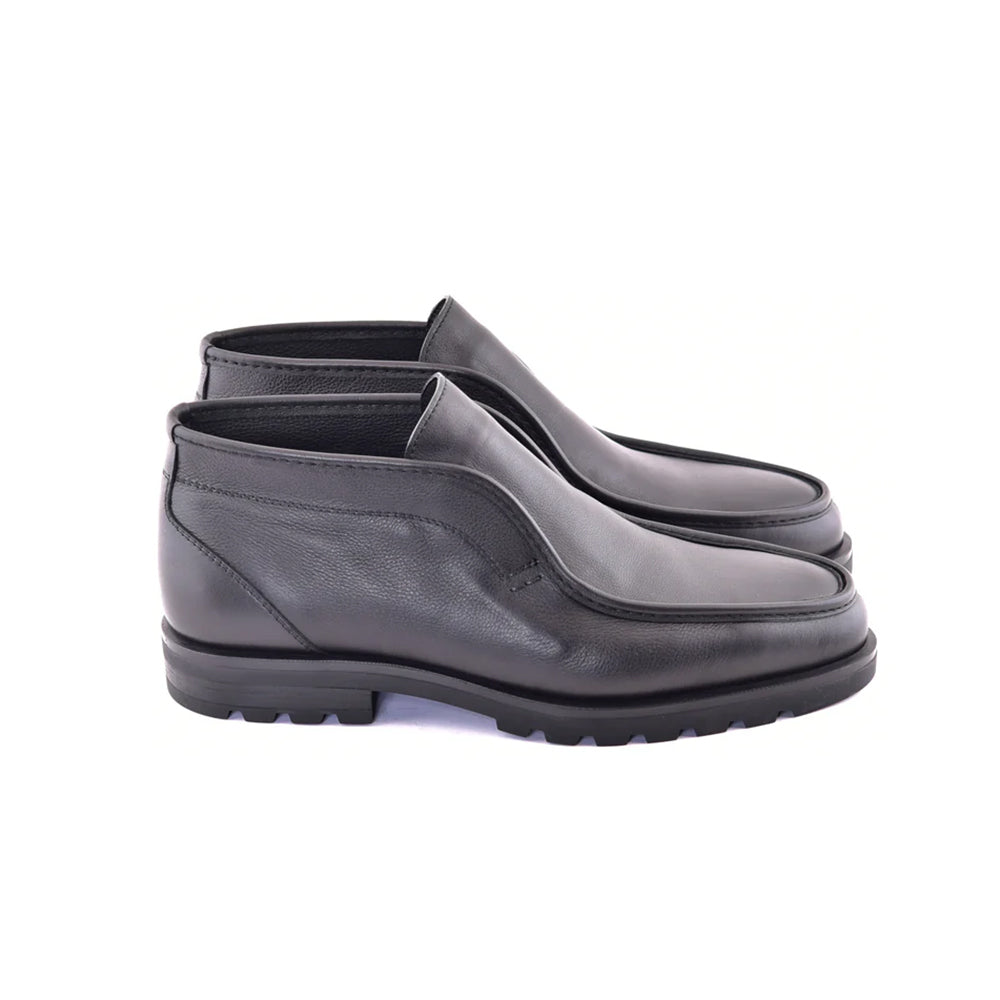 Corrente C185-7520 Shearling Chukka Boot Black