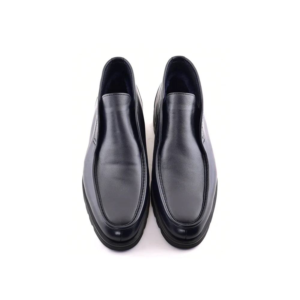 Corrente C187-7520 Shearling Chukka Boot Navy