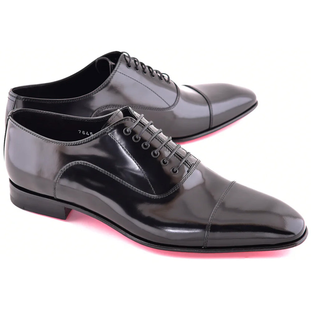 Corrente C0001102-7645 Patent Cap Toe Oxfords Black