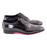 Corrente Patent Cap Toe Oxfords Black