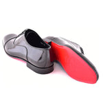 Corrente C0001102-7645 Patent Cap Toe Oxfords Black