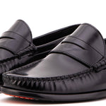 Vinci Leather The Belmont Polished Leather Loafer Black