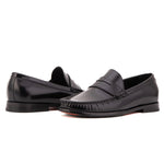 Vinci Leather The Belmont Polished Leather Loafer Black