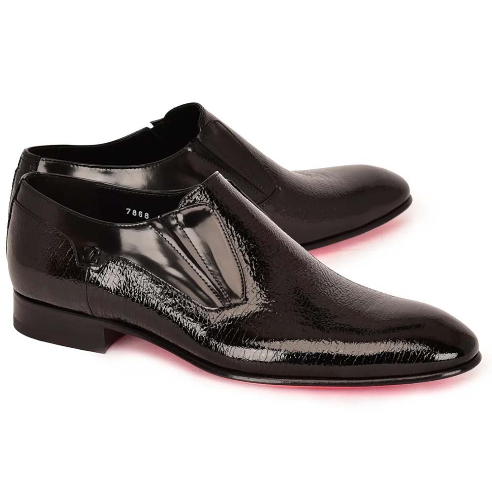 Corrente C0001120-7868 Vita Leather Loafer Black