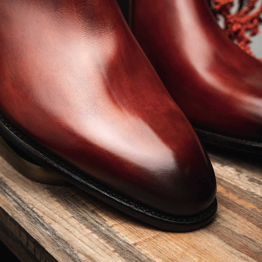 Carlos Santos Daniel 7902 Chelsea Boots Wine Shadow