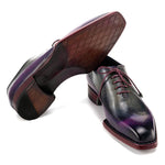 Paul Parkman Goodyear Welted Wingtip Oxfords Purple & Grey
