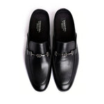 Corrente C163-8248 Leather Bit Mule Black