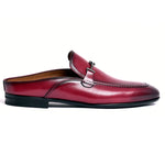 Corrente C165-8248 Leather Bit Mule Burgundy