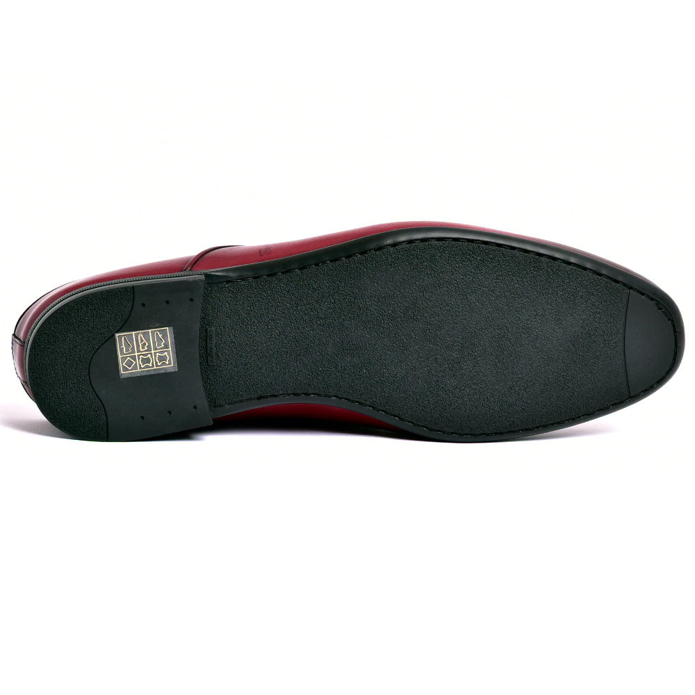 Corrente C165-8248 Leather Bit Mule Burgundy