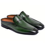 Corrente C166-8248 Leather Bit Mule Green