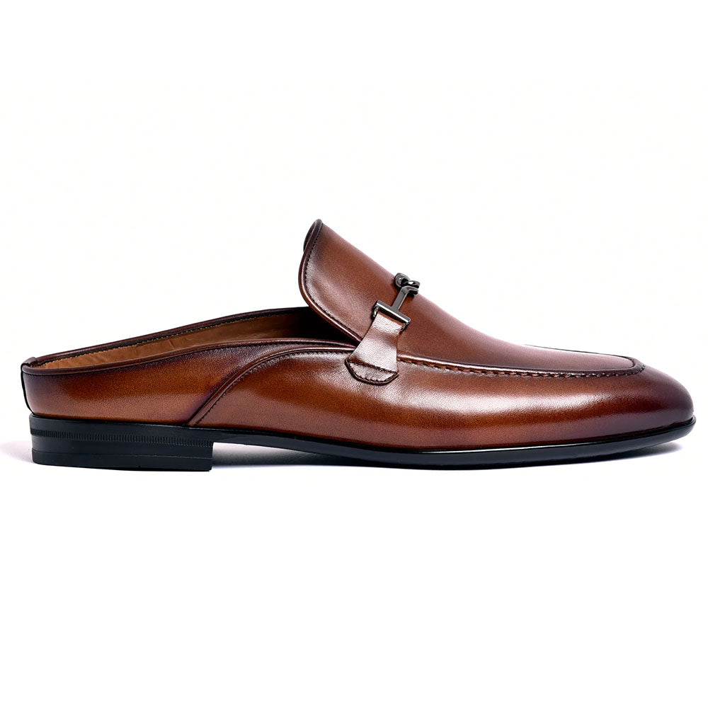 Corrente C164-8248 Leather Bit Mule Tan