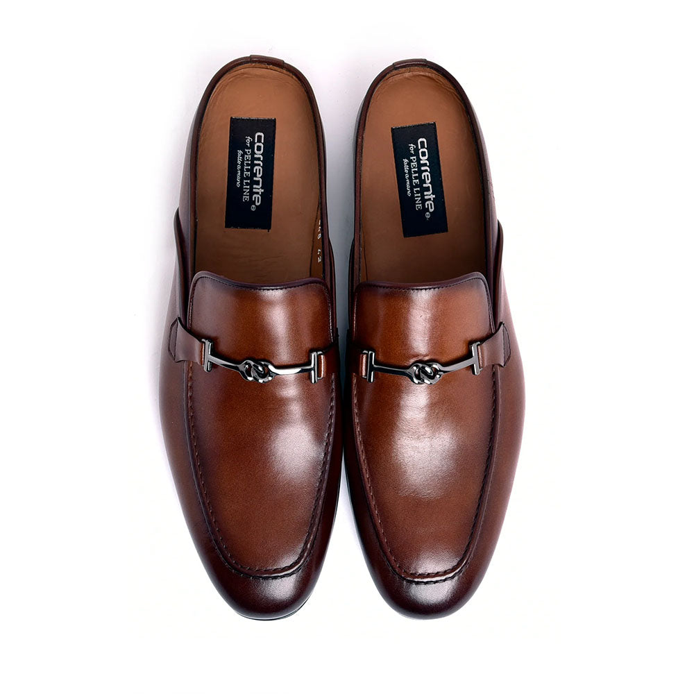 Corrente C164-8248 Leather Bit Mule Tan