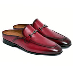 Corrente C165-8248 Leather Bit Mule Burgundy