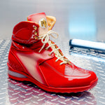 Mauri 8402 Diamond Patent / Baby Croc / Suede / Nappa Sneaker Cream / Dirty Red 