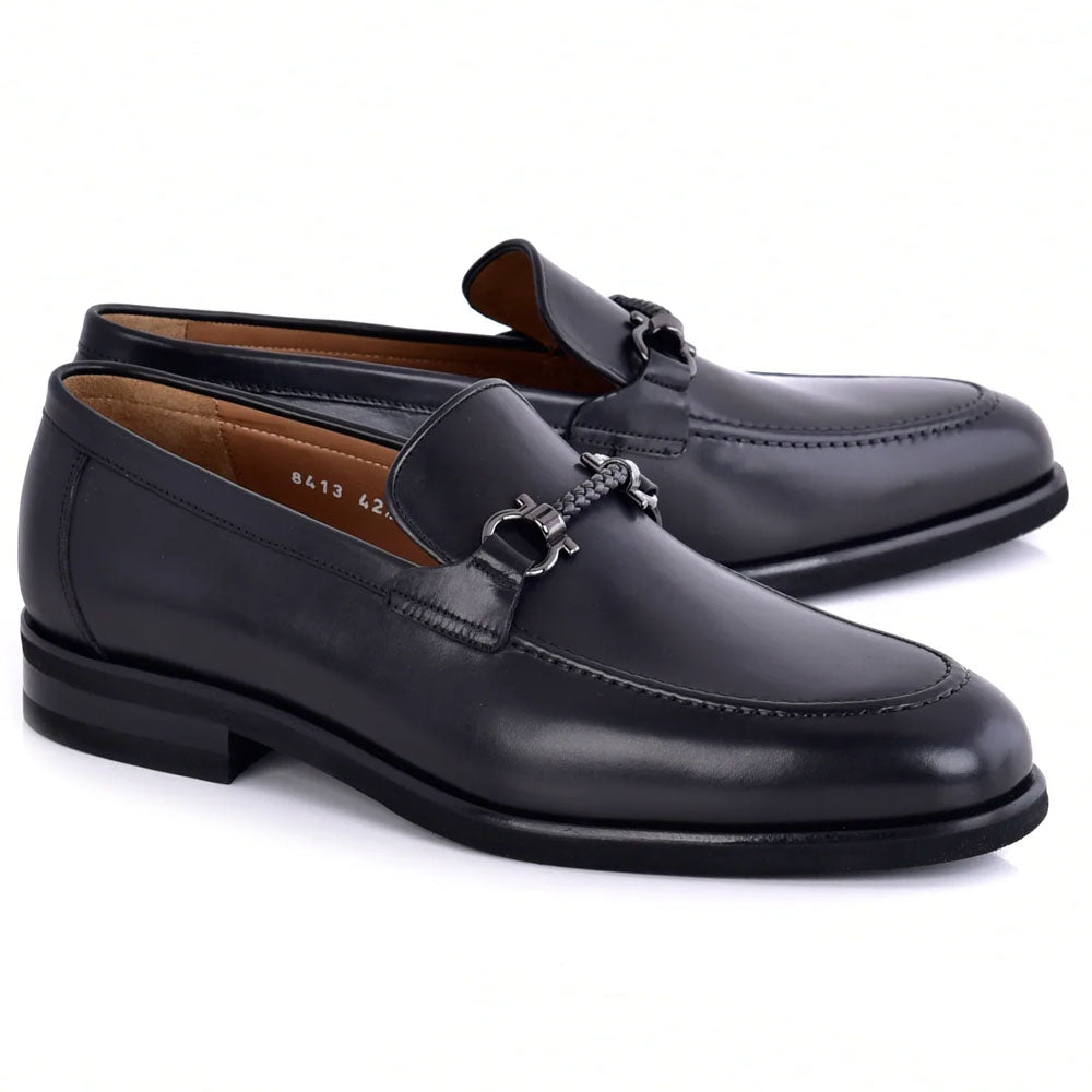Corrente C000134-6413 Buckle Loafer Black