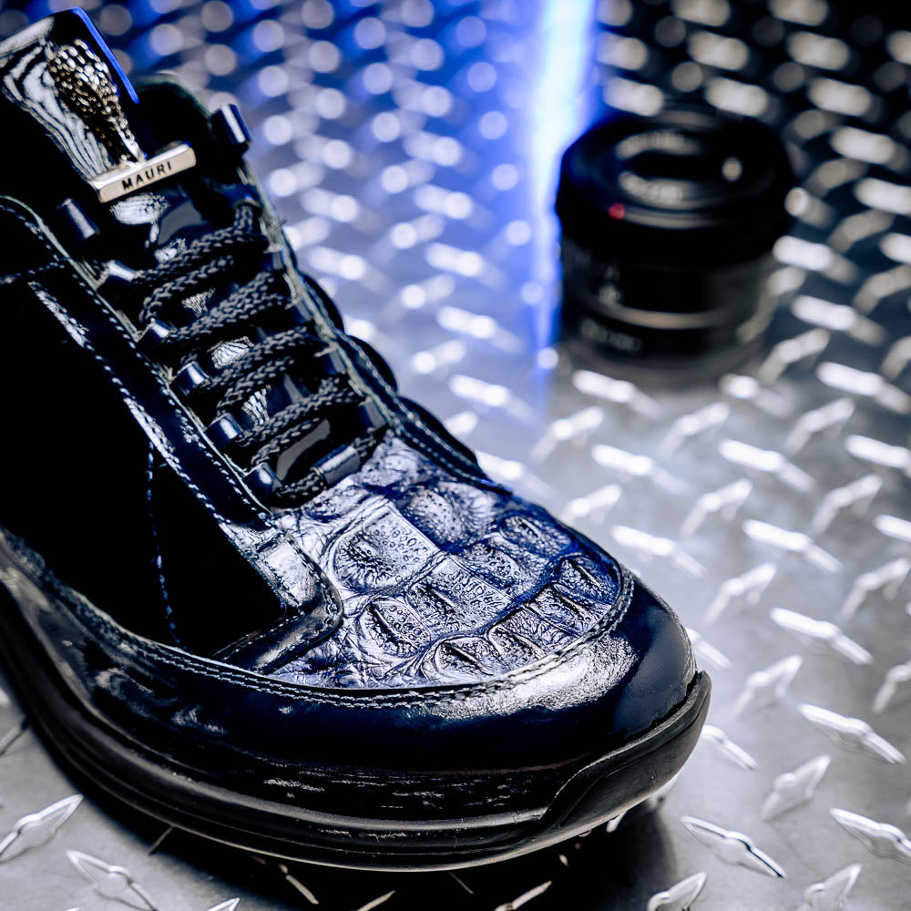 Mauri 8415/1 Beats Patent/ Hornback Crown/ Velvet Sneakers Wonder Blue