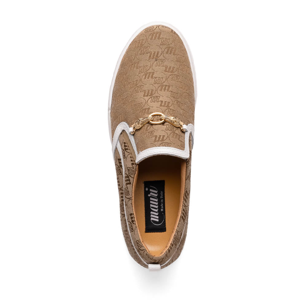 Mauri 8419/2 Posh Double M. Fabric & Time Sneaker Beige / White
