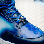 Mauri 8423 Ghost Baby Croc & Nappa Sneaker White / Dirty Royal Blue