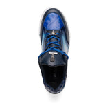 Mauri 8423 Ghost Baby Croc & Nappa Sneaker White / Dirty Royal Blue