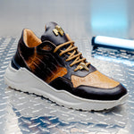 Mauri 8457/1 Runner Baby Crocodile & Nappa Sneaker Dune / Sport Rust