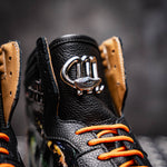 Mauri 8466/1 Vision Baby Croc / Calfskin Sneakers Black / Orange