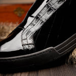 Mauri 8478/10 Baby Croc / Quilted Velvet / Patent Sneaker Black