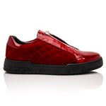 Mauri 8478/10 Baby Croc / Quilted Velvet / Patent Sneaker Red (Special Order)