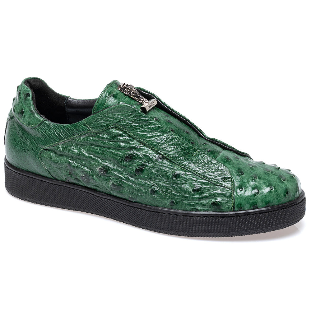 Mauri 8478/16 Ostrich Slip-On Sneaker Hunter Green