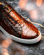 Mauri 8478/2 Regata Alligator Sneaker Dirty Cognac / Dirty Brown (Special Order)