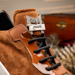 Mauri 8492 Hornback / Suede / Patent Sneakers Camel
