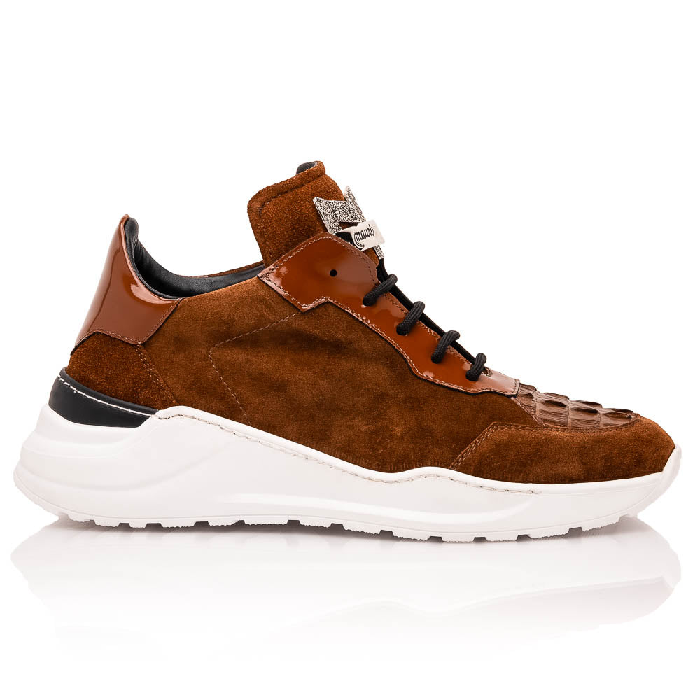 Mauri 8492 Hornback / Suede / Patent Sneakers Camel