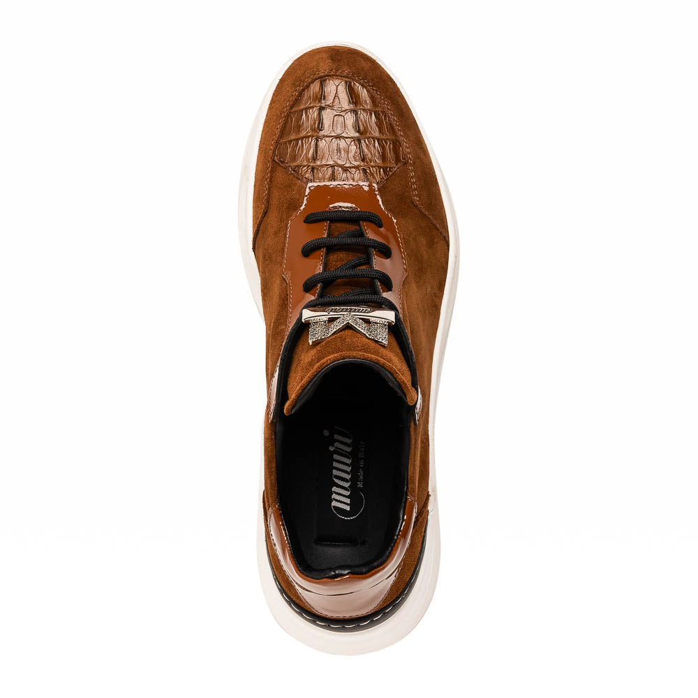 Mauri 8492 Hornback / Suede / Patent Sneakers Camel