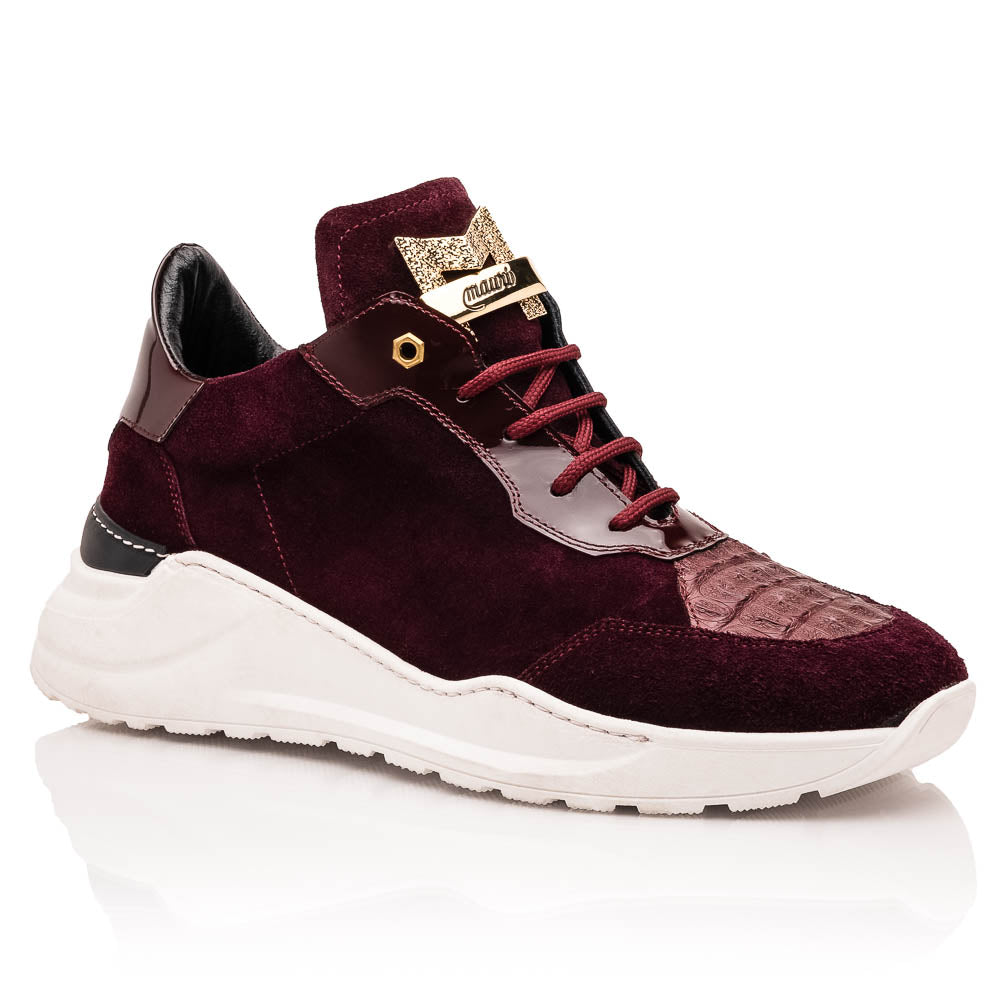 Mauri 8492 Hornback / Suede / Patent Sneakers Ruby Red