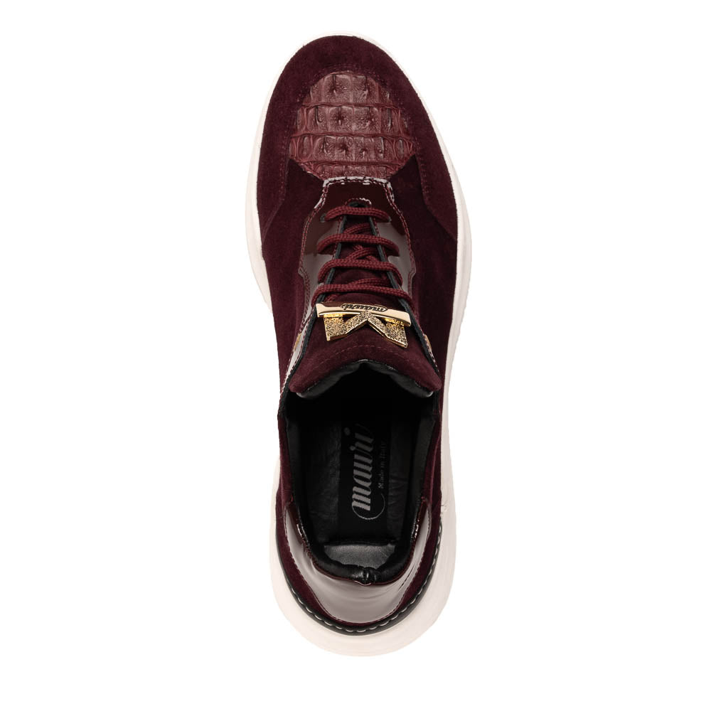 Mauri 8492 Hornback / Suede / Patent Sneakers Ruby Red