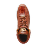 Mauri 8500 Crocodile / Patent / Nappa High Top Sneakers Cognac (Special Order)