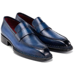 Paul Parkman Norwegian Welted Loafers Blue