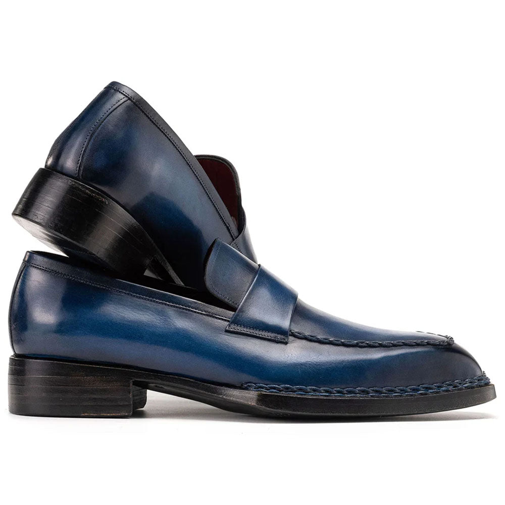 Paul Parkman Norwegian Welted Loafers Blue