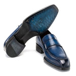 Paul Parkman Norwegian Welted Loafers Blue