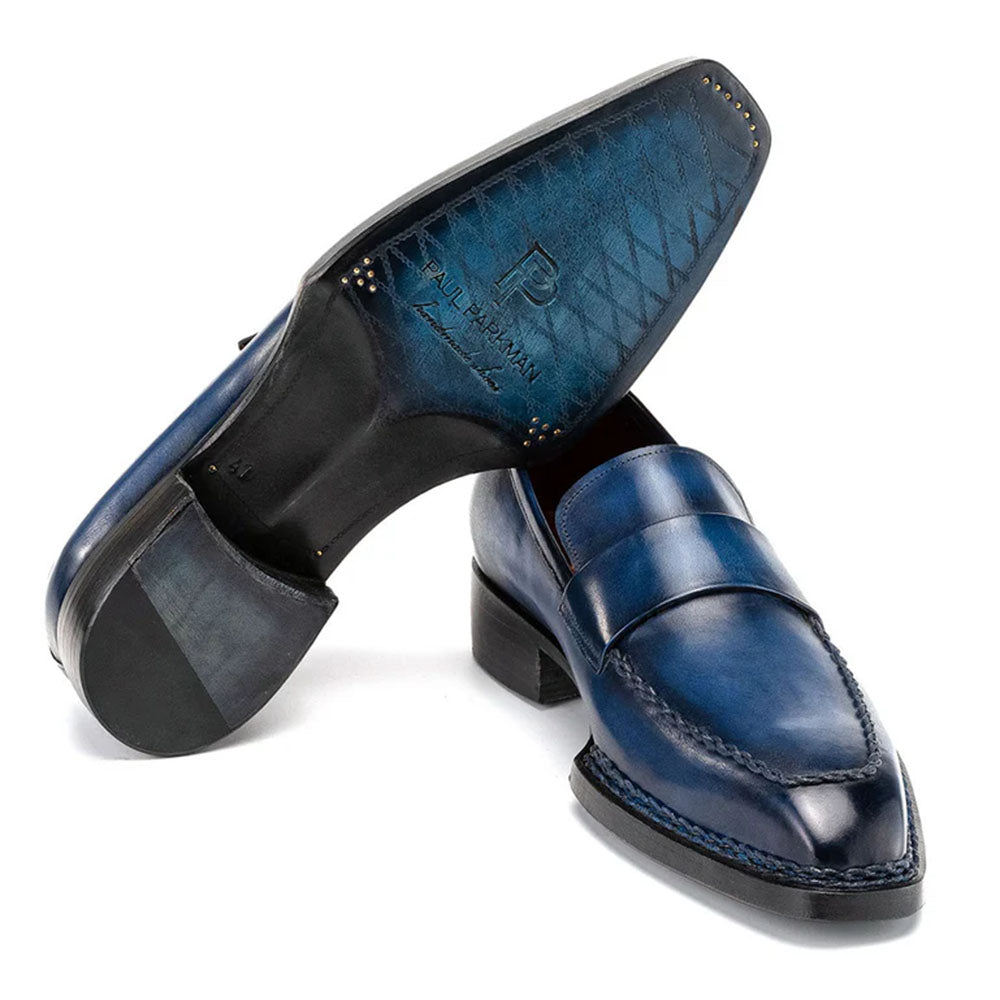 Paul Parkman Norwegian Welted Loafers Blue