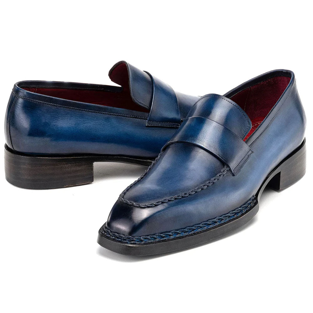 Paul Parkman Norwegian Welted Loafers Blue