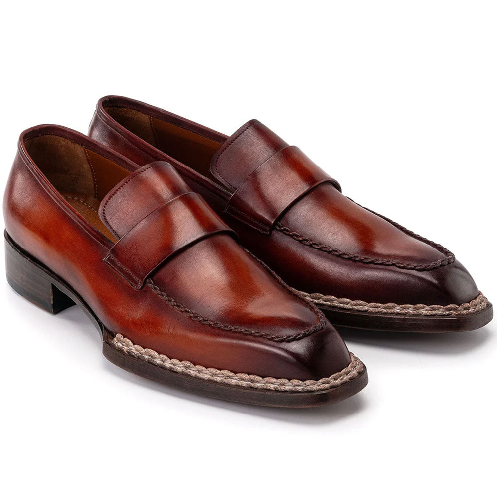 Paul Parkman Norwegian Welted Loafers Brown