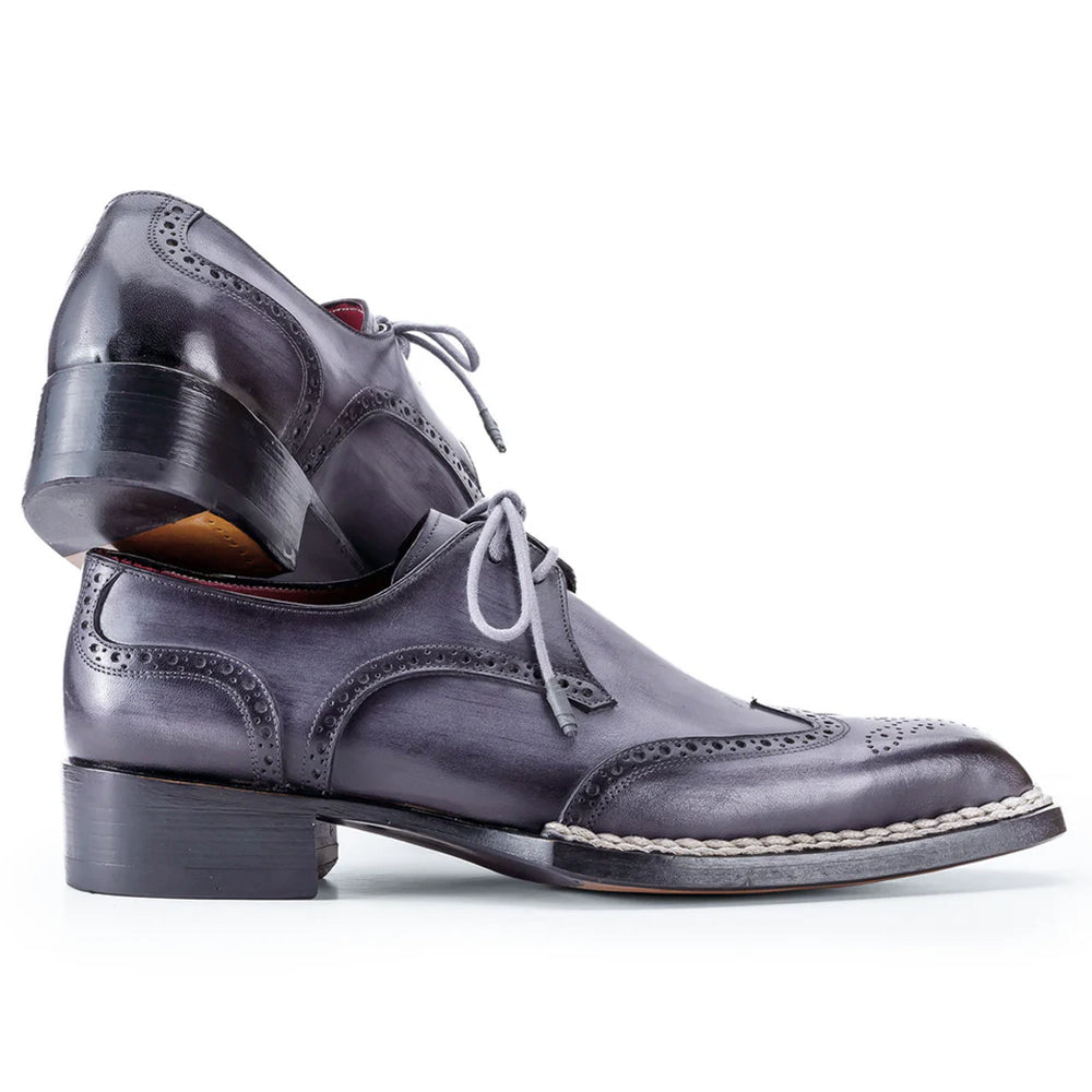 Paul Parkman Norwegian Welted Wingtip Dress Shoes Grey