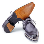Paul Parkman Norwegian Welted Wingtip Dress Shoes Grey