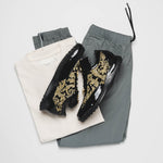Mauri 8514 Patent / Baby Croc & Didier Fabric Sneakers Black / Gold (Special Order)