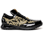 Mauri Blunt 8514 Patent / Baby Croc & Didier Fabric Sneakers Black / Gold