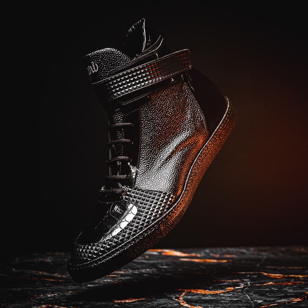 Mauri 8529 Pebble Grain & Crocodile Sneakers